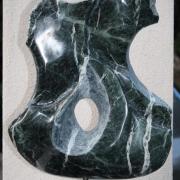 Buste marbre vert